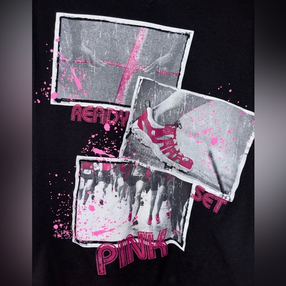 Xersion Black Tee with Pink Trim - Picture 4 of 7